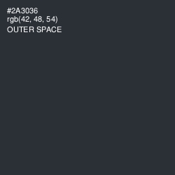 #2A3036 - Outer Space Color Image